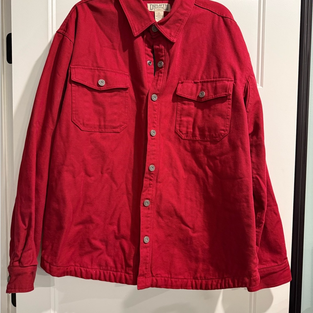 Duluth Trading Co Men's Fire Hose Trucker Red Jacket